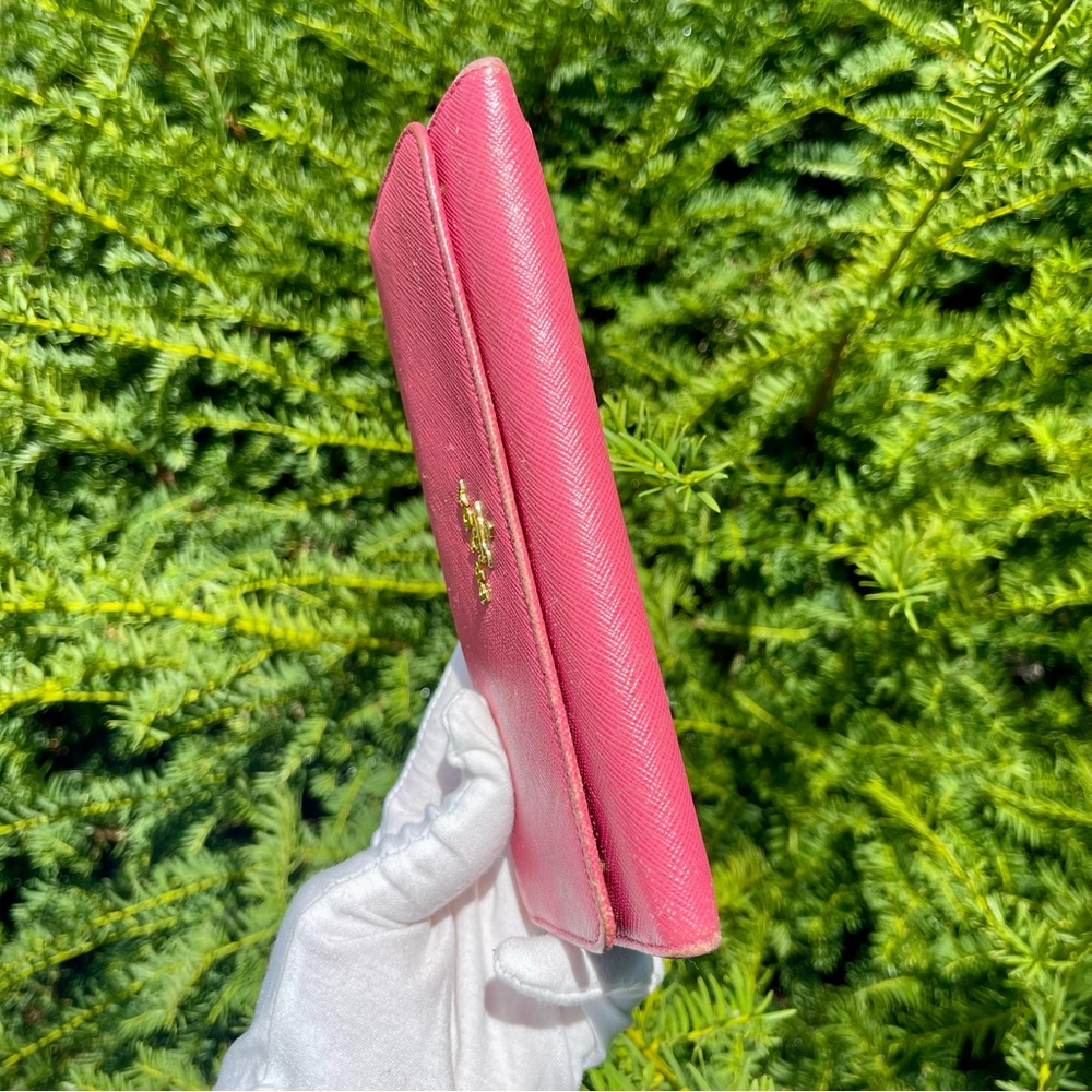 Prada Saffiano Leather Multicolor Long Wallet & Detachable ID Card Holder - Picture 8 of 16